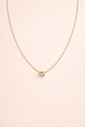 COLLAR PUNTO DE LUZ BAÑADO EN ORO 18K