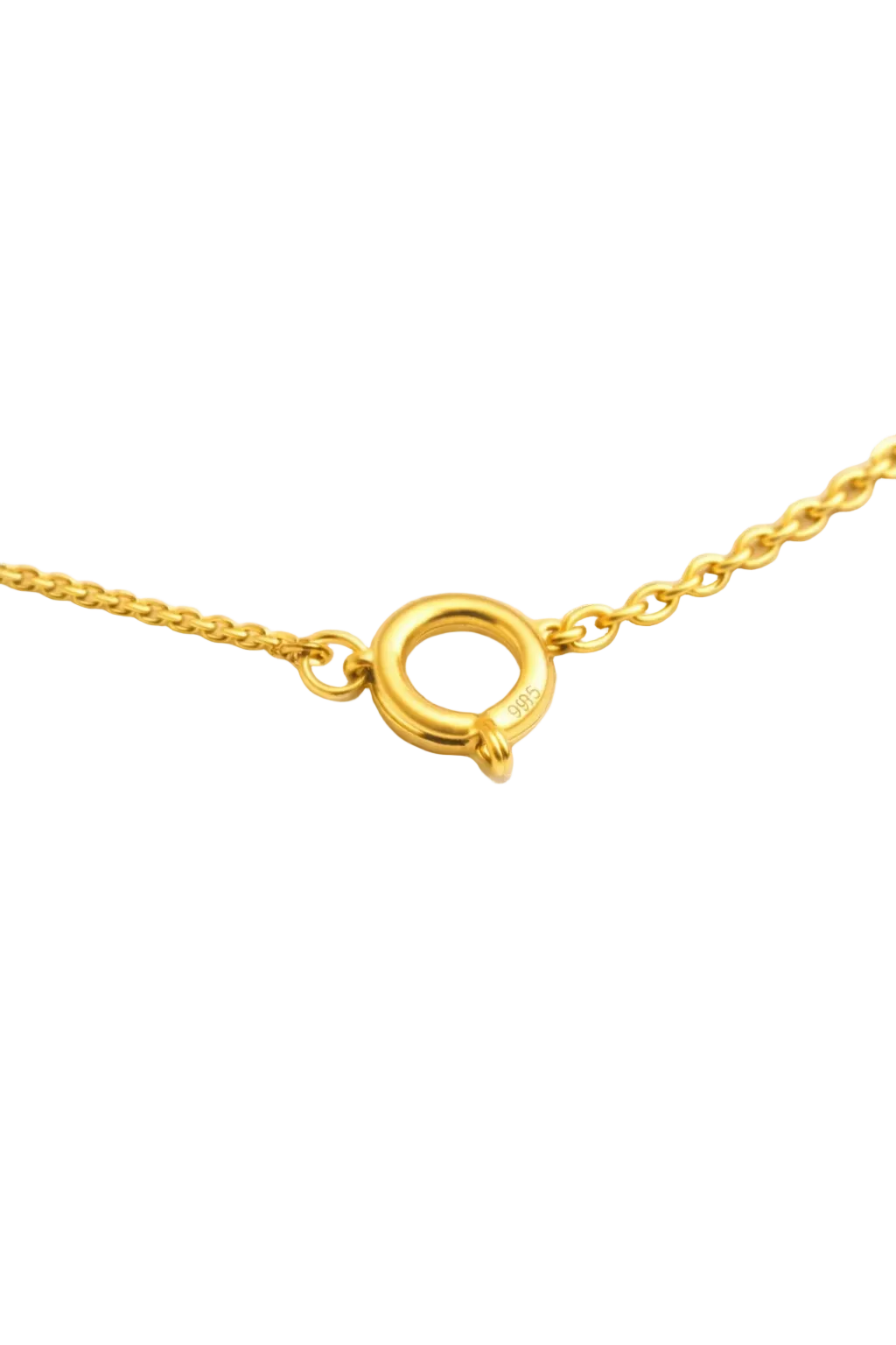 COLLAR DE PLATA 925 BAÑADA EN ORO DE 18K PUNTO DE LUZ CON CIRCONITA BRILLANTE